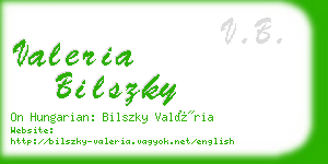 valeria bilszky business card